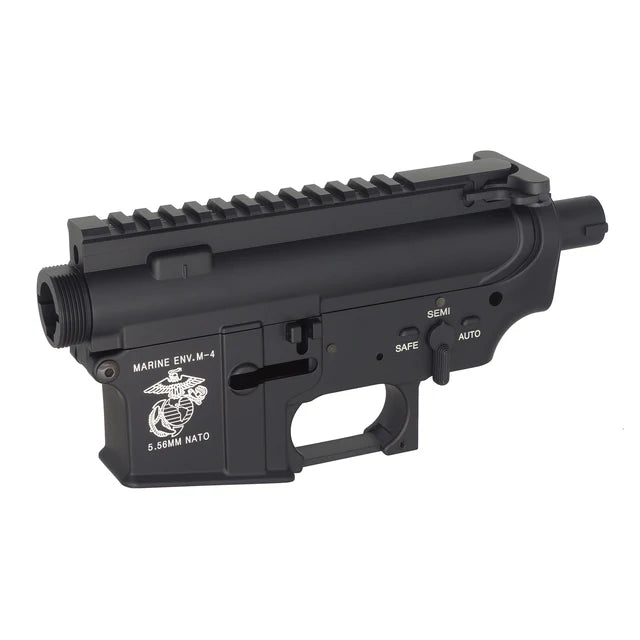 E&C M4 マリンスタイル メタルレシーバー AR / M4 AEG用 (EC-MP001)-レーザーロゴ-AIRSOFT GOGO エアガン・サバゲー用品通販