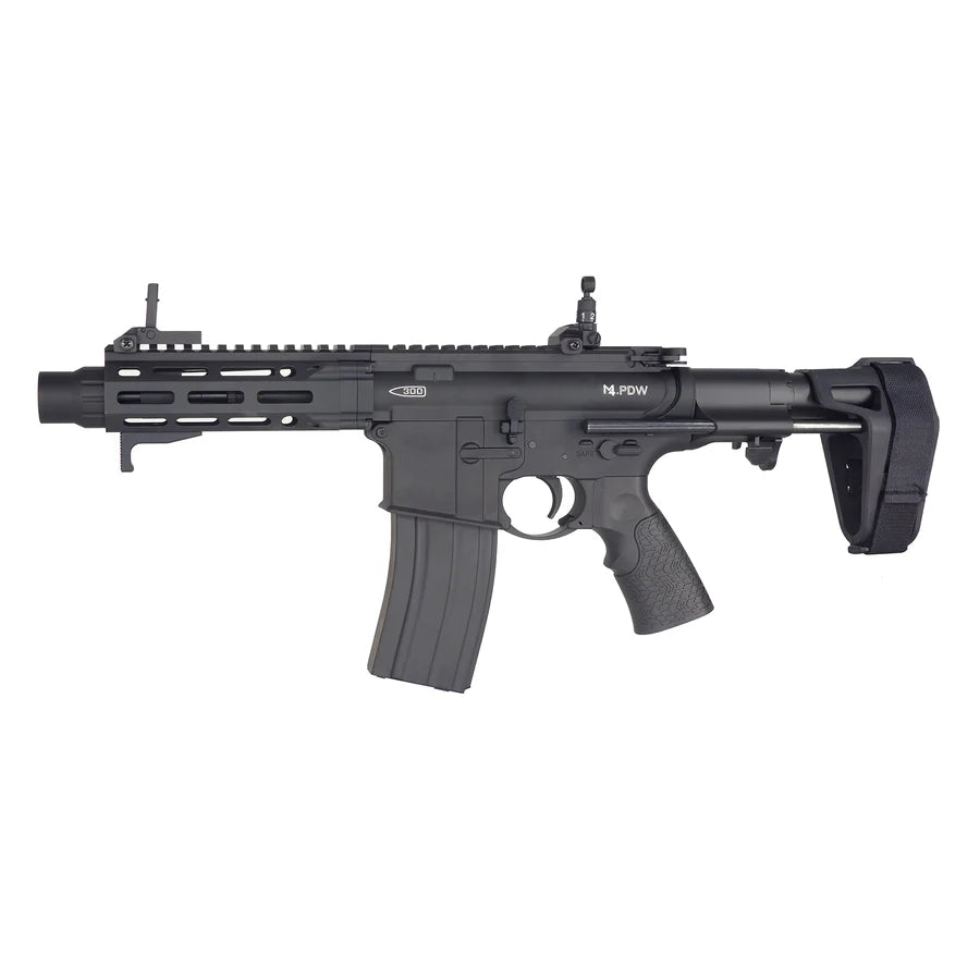 E&C M4 PDW E ボルト システム AEG Airsoft (EC-645-2-EBS) - ブラック-AIRSOFT GOGO エアガン・サバゲー用品通販
