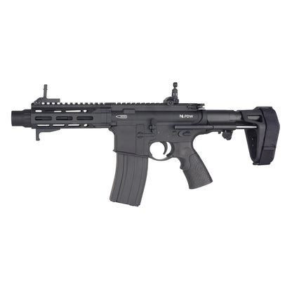 E&C M4 PDW E ボルト システム AEG Airsoft (EC-645-2-EBS) - ブラック-AIRSOFT GOGO エアガン・サバゲー用品通販