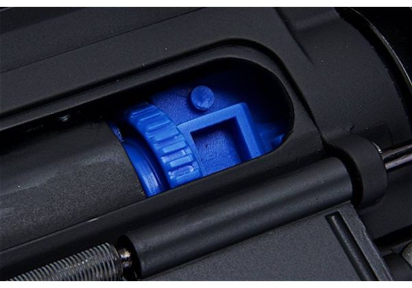 E&C M4 RIS エアソフト電動ライフル（M203ガスグレネードランチャー付き）EC707（QD 1.5(機械の)メカボックス、ブランクマーキング） - ブラック-AIRSOFT GOGO エアガン・サバゲー用品通販