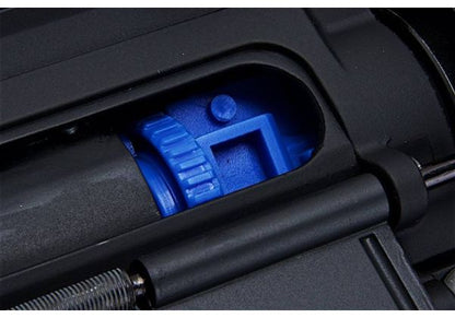 E&C M4 RIS エアソフト電動ライフル（M203ガスグレネードランチャー付き）EC707（QD 1.5(機械の)メカボックス、ブランクマーキング） - ブラック-AIRSOFT GOGO エアガン・サバゲー用品通販
