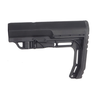 E&C ミニマリスト リトラクタブルストック AR/M4 エアソフトガン用 (EC-MP187) - ブラック-AIRSOFT GOGO エアガン・サバゲー用品通販
