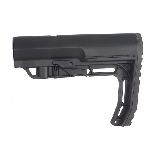 E&C ミニマリスト リトラクタブルストック AR/M4 エアソフトガン用 (EC-MP187) - ブラック-AIRSOFT GOGO エアガン・サバゲー用品通販
