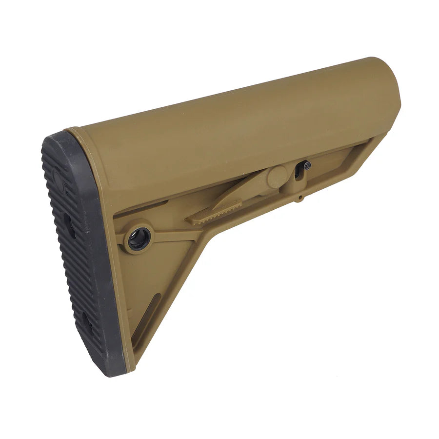 E&C MOE-SLスタイル AR/M4エアソフトガン用リトラクタブルストック（EC-MP225） - ダークアース-AIRSOFT GOGO エアガン・サバゲー用品通販