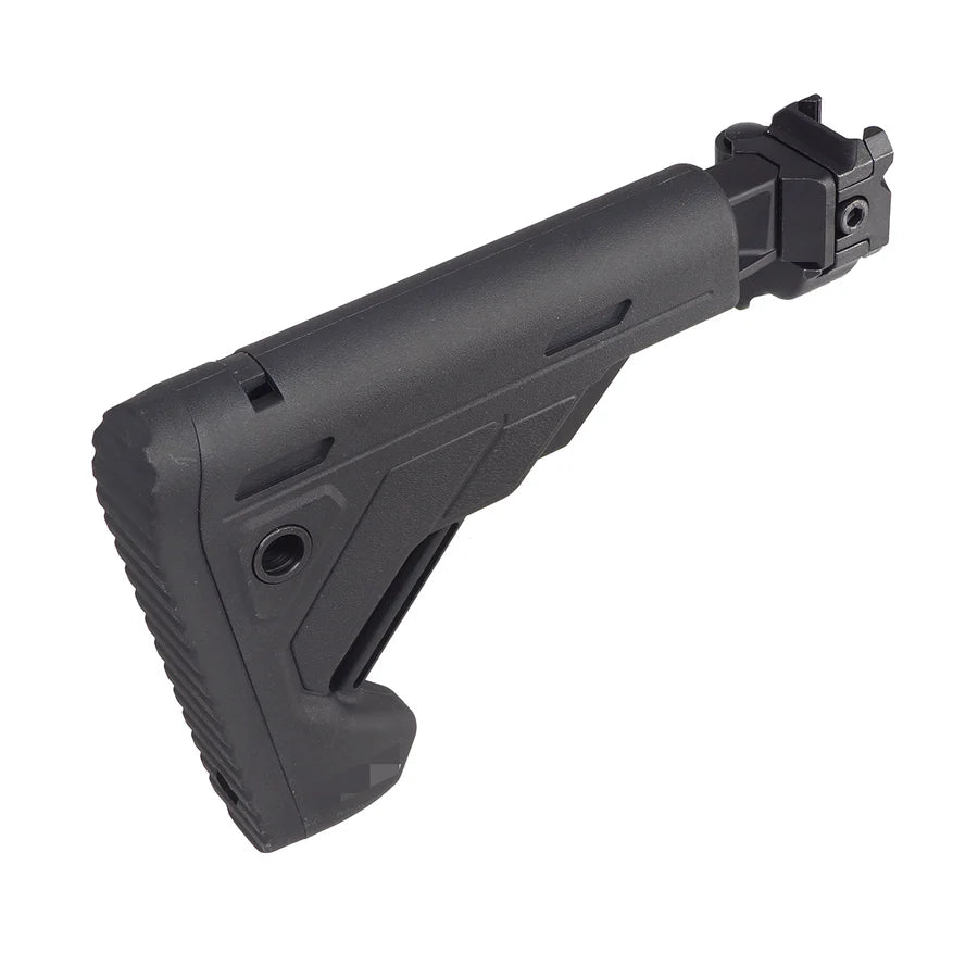 E&C MPX / MCXスタイル 折りたたみ式格納式ストック 20mmレイル用 (EC-MP268) - ブラック-AIRSOFT GOGO エアガン・サバゲー用品通販