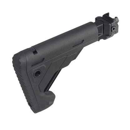 E&C MPX / MCXスタイル 折りたたみ式格納式ストック 20mmレイル用 (EC-MP268) - ブラック-AIRSOFT GOGO エアガン・サバゲー用品通販