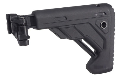 E&C MPX / MCXスタイル 折りたたみ式格納式ストック 20mmレイル用 (EC-MP268) - ブラック-AIRSOFT GOGO エアガン・サバゲー用品通販