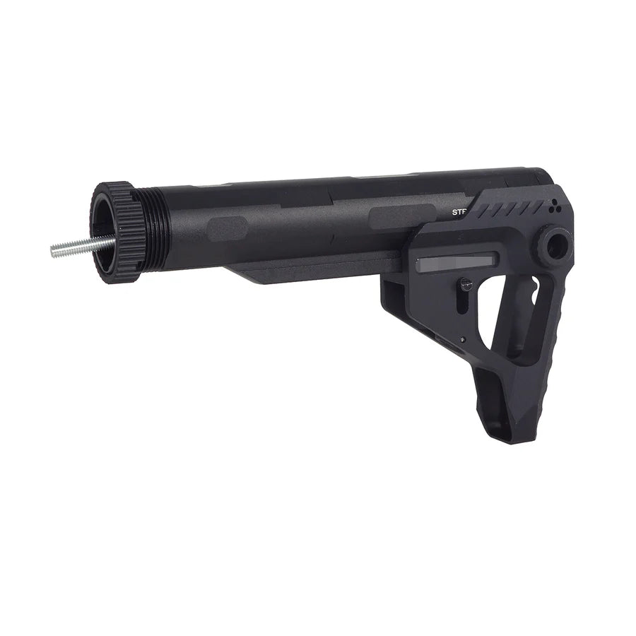 E&C ピットスタイル PDW ストックセット AR / M4 AEG エアソフトガン用 (EC-MP220) - ブラック-AIRSOFT GOGO エアガン・サバゲー用品通販