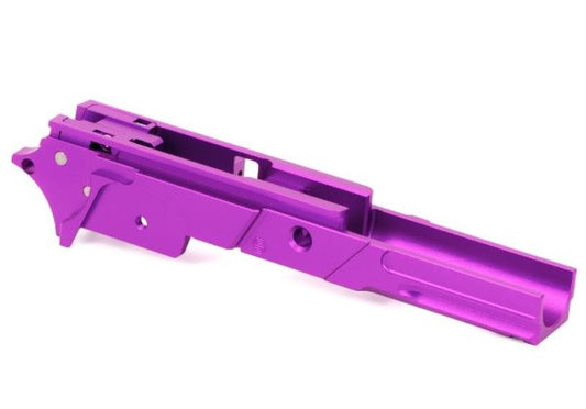EDGE Hi Capa 5.1 カスタム 'STRAT' 3.9インチフレーム - アルミニウム / アルミ、紫-AIRSOFT GOGO エアガン・サバゲー用品通販