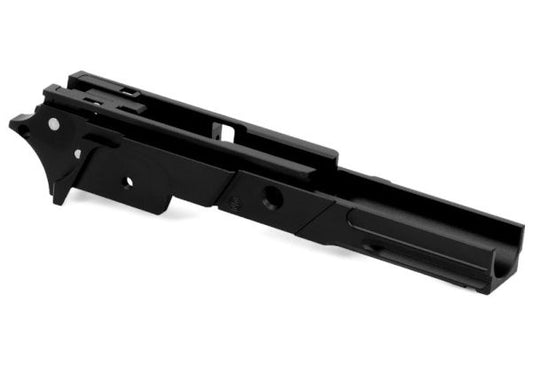 EDGE Hi Capa 5.1 カスタム 'STRAT' 3.9インチフレーム - アルミニウム / アルミ、ブラック-AIRSOFT GOGO エアガン・サバゲー用品通販
