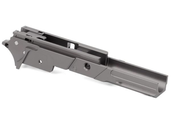 EDGE Hi Capa 5.1 カスタム 'STRAT' 3.9インチフレーム - アルミニウム / アルミ、グレー-AIRSOFT GOGO エアガン・サバゲー用品通販
