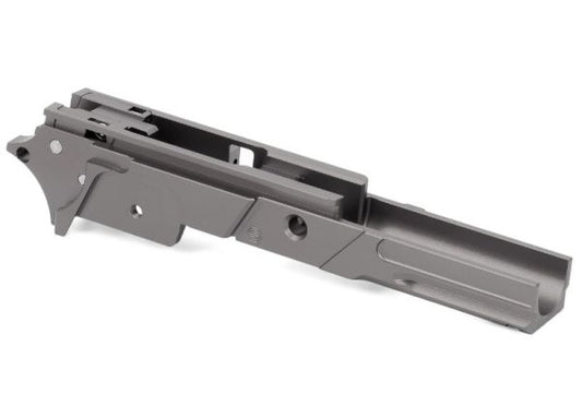EDGE Hi Capa 5.1 カスタム 'STRAT' 3.9インチフレーム - アルミニウム / アルミ、グレー-AIRSOFT GOGO エアガン・サバゲー用品通販