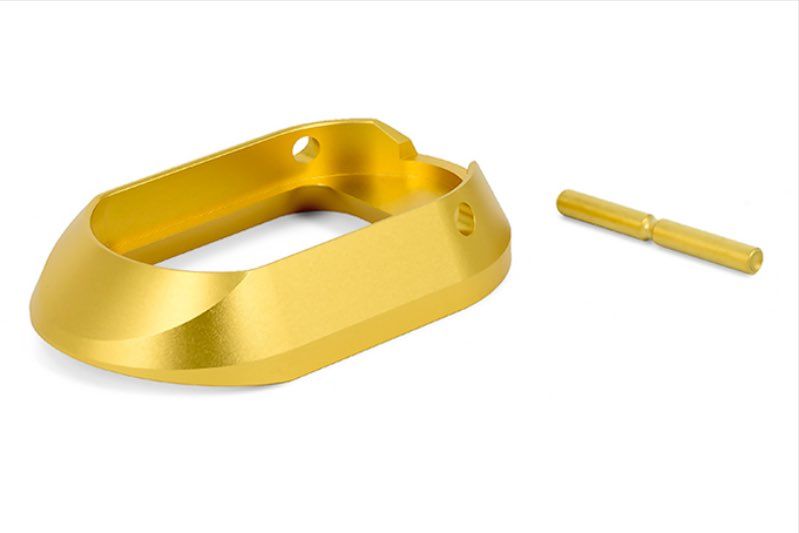 EDGE HI-CAPA マグウェル (タイプ 3、アルミニウム / アルミ) - 金(きん)-AIRSOFT GOGO エアガン・サバゲー用品通販