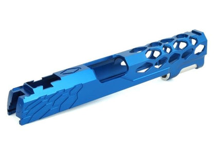 EDGE HI-CAPAGBBスライド（カスタム密封(みっぷう)ド） - ブルー-AIRSOFT GOGO エアガン・サバゲー用品通販