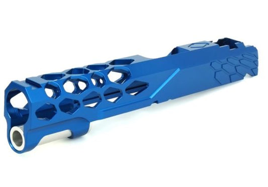EDGE HI-CAPAGBBスライド（カスタム密封(みっぷう)ド） - ブルー-AIRSOFT GOGO エアガン・サバゲー用品通販