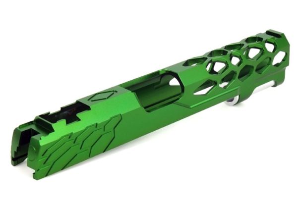 EDGE HI-CAPAGBBスライド（カスタム密封(みっぷう)ド） - グリーン-AIRSOFT GOGO エアガン・サバゲー用品通販
