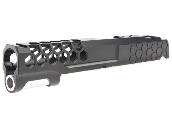 EDGE HI-CAPAGBBスライド（カスタム「ハイブ」） - ブラック-AIRSOFT GOGO エアガン・サバゲー用品通販