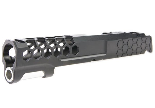 EDGE HI-CAPAGBBスライド（カスタム「ハイブ」） - ブラック-AIRSOFT GOGO エアガン・サバゲー用品通販