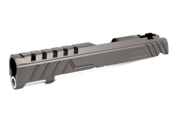 EDGE Tokyo Marui HI-CAPA 5.1 GBB エアソフト GBBスライド (カスタム 'DIVA'、アルミニウム / アルミ) - グレー-AIRSOFT GOGO エアガン・サバゲー用品通販