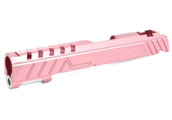 EDGE Tokyo Marui HI-CAPA 5.1 GBB エアソフト GBBスライド (カスタム 'DIVA'、アルミニウム / アルミ) - ピンク-AIRSOFT GOGO エアガン・サバゲー用品通販