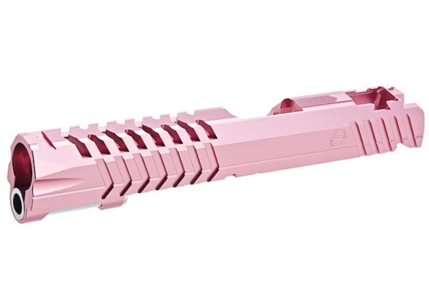 EDGE Tokyo Marui HI-CAPA 5.1 GBB エアソフトガン スタンダードGBBスライド (カスタム 'MAX、アルミニウム / アルミ) - ピンク-AIRSOFT GOGO エアガン・サバゲー用品通販
