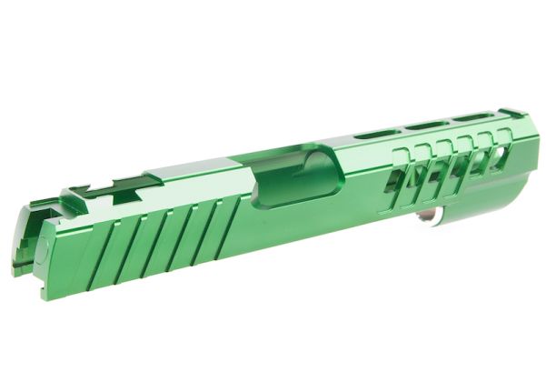 EDGEカスタム「ANA」標準GBBスライド Tokyo Marui HI-CAPA/1911 GBBピストル用 - グリーン-AIRSOFT GOGO エアガン・サバゲー用品通販