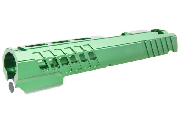 EDGEカスタム「ANA」標準GBBスライド Tokyo Marui HI-CAPA/1911 GBBピストル用 - グリーン-AIRSOFT GOGO エアガン・サバゲー用品通販