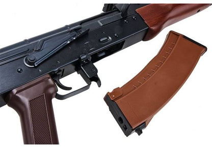 E&L AK-74N エアソフト電動ライフル（リアルウッド製） - ブラック（EL-A102S）-AIRSOFT GOGO エアガン・サバゲー用品通販