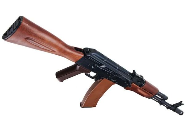 E&L AK-74N エアソフト電動ライフル（リアルウッド製） - ブラック（EL-A102S）-AIRSOFT GOGO エアガン・サバゲー用品通販