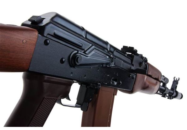E&L AK-74N エアソフト電動ライフル（リアルウッド製） - ブラック（EL-A102S）-AIRSOFT GOGO エアガン・サバゲー用品通販