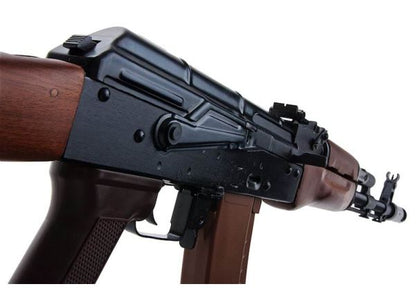 E&L AK-74N エアソフト電動ライフル（リアルウッド製） - ブラック（EL-A102S）-AIRSOFT GOGO エアガン・サバゲー用品通販