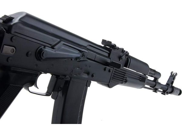 E&L AK74MN エアソフト電動ライフル - ブラック (EL-A106S)-AIRSOFT GOGO エアガン・サバゲー用品通販