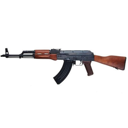 E&L AKM エアソフト AEG ライフル (リアルウッド) - ブラック (EL-A101S)-AIRSOFT GOGO エアガン・サバゲー用品通販