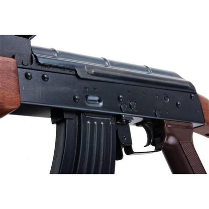 E&L AKM エアソフト AEG ライフル (リアルウッド) - ブラック (EL-A101S)-AIRSOFT GOGO エアガン・サバゲー用品通販