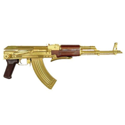 E&L AKMS 24K ゴールドメッキ AEG エアソフト ライフル (10 周年記念限定版)-AIRSOFT GOGO エアガン・サバゲー用品通販