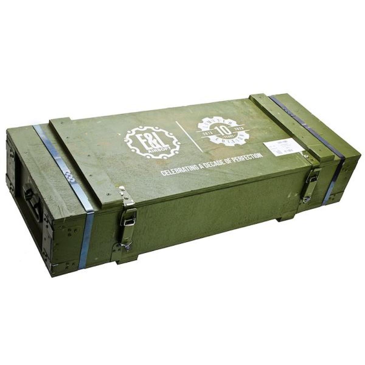 E&L AKMS 24K ゴールドメッキ AEG エアソフト ライフル (10 周年記念限定版)-AIRSOFT GOGO エアガン・サバゲー用品通販