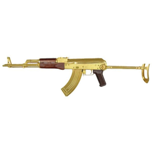 E&L AKMS 24K ゴールドメッキ AEG エアソフト ライフル (10 周年記念限定版)-AIRSOFT GOGO エアガン・サバゲー用品通販