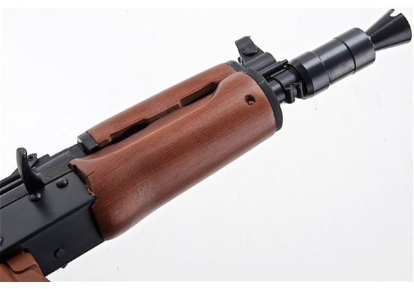 E&L AKMS エアソフト電動ライフル（リアルウッド製） - ブラック（EL-A113S）-AIRSOFT GOGO エアガン・サバゲー用品通販
