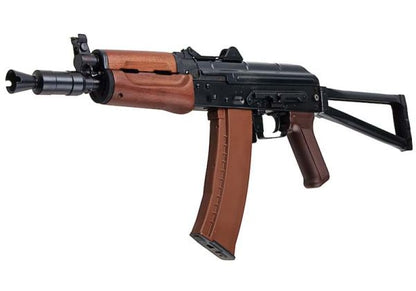 E&L AKMS エアソフト電動ライフル（リアルウッド製） - ブラック（EL-A113S）-AIRSOFT GOGO エアガン・サバゲー用品通販