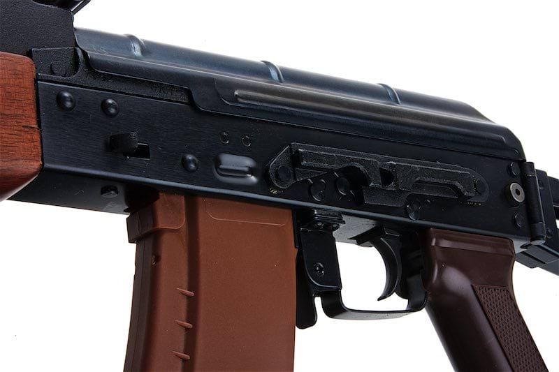 E&L AKS-74N エアソフト電動ライフル（リアルウッド製） - ブラック（EL-A105S）-AIRSOFT GOGO エアガン・サバゲー用品通販