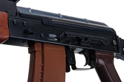 E&L AKS-74N エアソフト電動ライフル（リアルウッド製） - ブラック（EL-A105S）-AIRSOFT GOGO エアガン・サバゲー用品通販