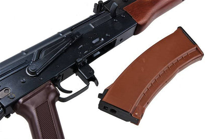 E&L AKS-74N エアソフト電動ライフル（リアルウッド製） - ブラック（EL-A105S）-AIRSOFT GOGO エアガン・サバゲー用品通販