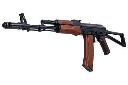 E&L AKS-74N エアソフト電動ライフル（リアルウッド製） - ブラック（EL-A105S）-AIRSOFT GOGO エアガン・サバゲー用品通販