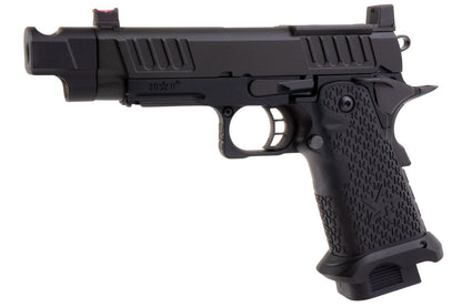 EMG 6mm Pro Shop Staccato C2 2011 コンペンセイター付きガス式エアソフトピストル - BK (R612-4) (Army X T8 アップグレード版)-AIRSOFT GOGO エアガン・サバゲー用品通販