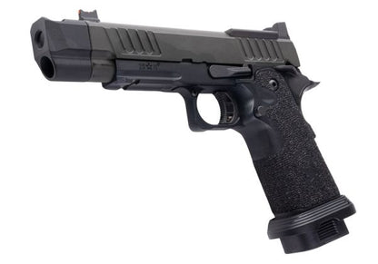 EMG 6mm Pro Shop Staccato P w/ Comp SOC GBBピストル（ハンドメイドスティップリンググリップ付き） - BK（Army Armament製）-AIRSOFT GOGO エアガン・サバゲー用品通販