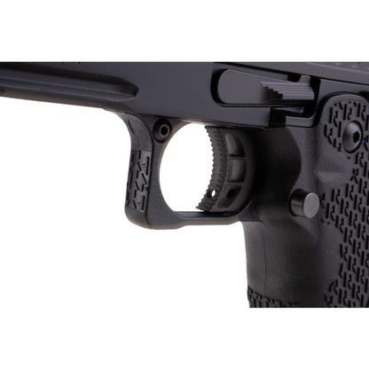 EMG 6MM プロショップ スタッカート C2 2011 コンペンセイター付きガスエアソフトピストル - BK (R612-4) (ARMY X T8 アップグレード)-AIRSOFT GOGO エアガン・サバゲー用品通販
