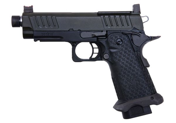 EMG 6mm プロショップ スタッカート C2 2011 RMR ス赤アウターバレル付き グリーンガスエアソフトピストル - BK (Army Armament X T8製)-AIRSOFT GOGO エアガン・サバゲー用品通販