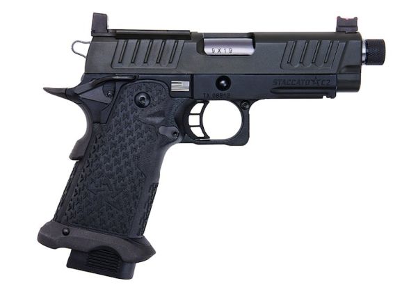 EMG 6mm プロショップ スタッカート C2 2011 RMR ス赤アウターバレル付き グリーンガスエアソフトピストル - BK (Army Armament X T8製)-AIRSOFT GOGO エアガン・サバゲー用品通販