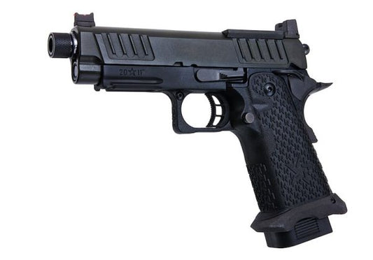 EMG 6mm プロショップ スタッカート C2 2011 RMR ス赤アウターバレル付き グリーンガスエアソフトピストル - BK (Army Armament X T8製)-AIRSOFT GOGO エアガン・サバゲー用品通販