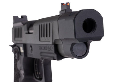 EMG 6mm プロショップ スタッカート C2、Comp SOC GBB ピストル、ハンドメイド スティップリング グリップ付き - BK (Army Armament 製)-AIRSOFT GOGO エアガン・サバゲー用品通販